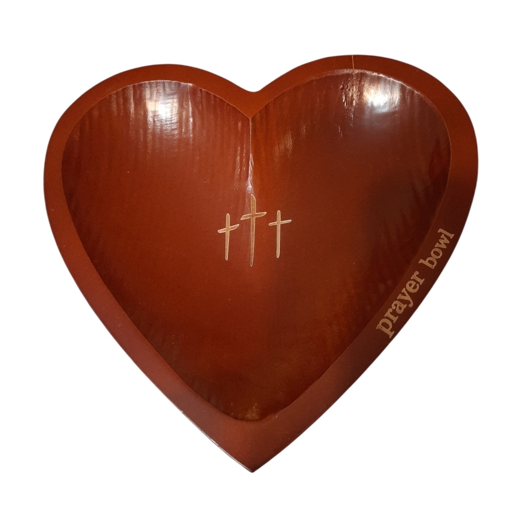 Heart-Shaped Prayer Bowl With Cards